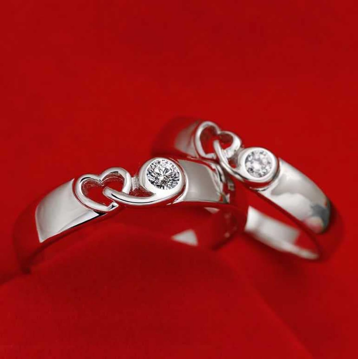 Heart Couple Rings 💍❤